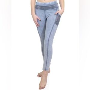 Marc Defang Vintage Mineral Wash Mesh Pocket 7/8 Leggings Women’s Size Sm